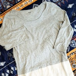 Sheer Bottom Grey top